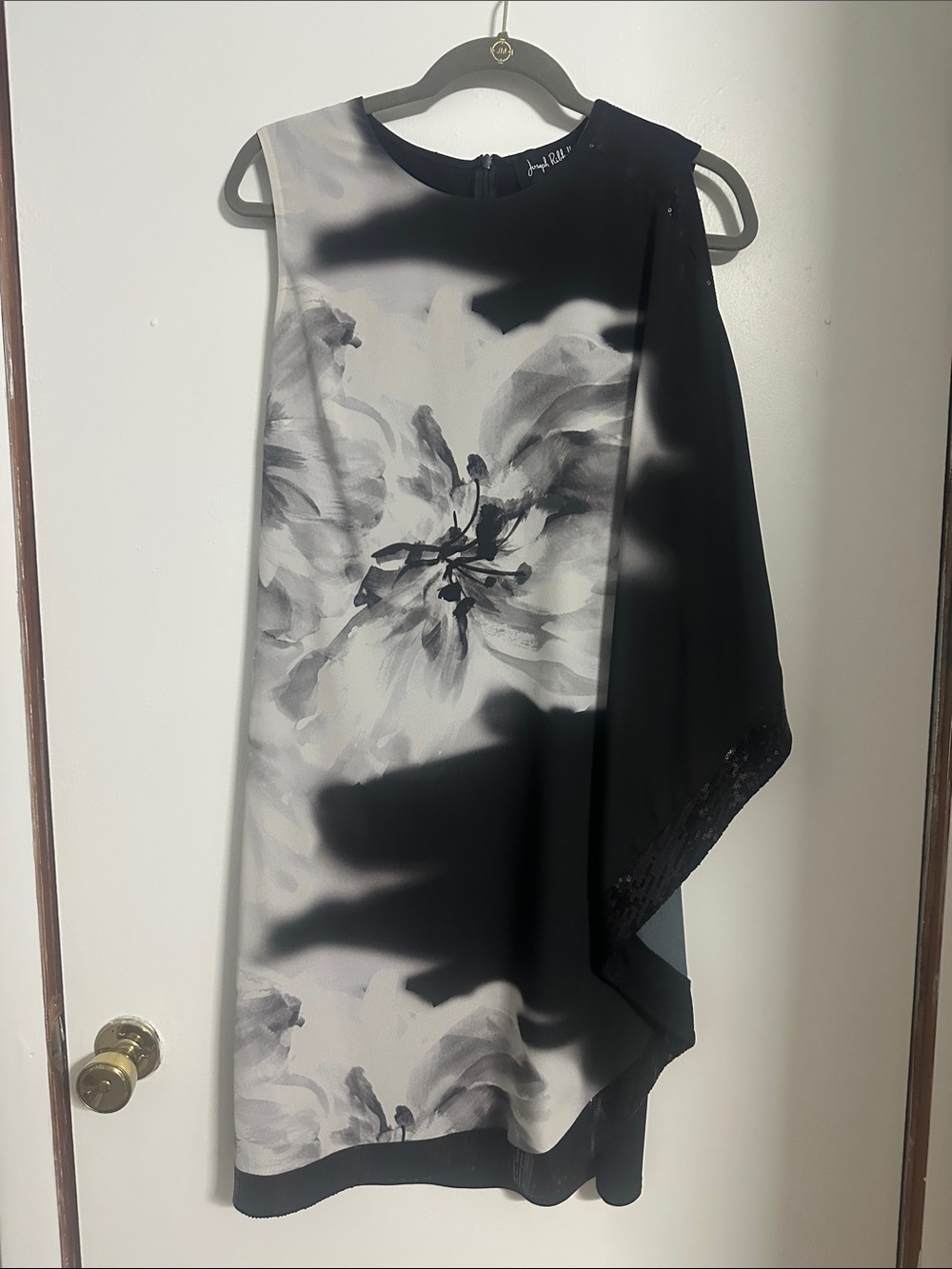 Joseph Ribkoff Black Dress with Sequin Accent
